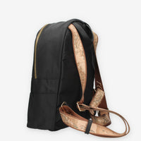 Zaino Elegante Nero con Dettagli Geografici - Alviero Martini Prima Classe
