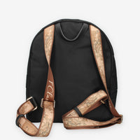 Zaino Elegante Nero con Dettagli Geografici - Alviero Martini Prima Classe