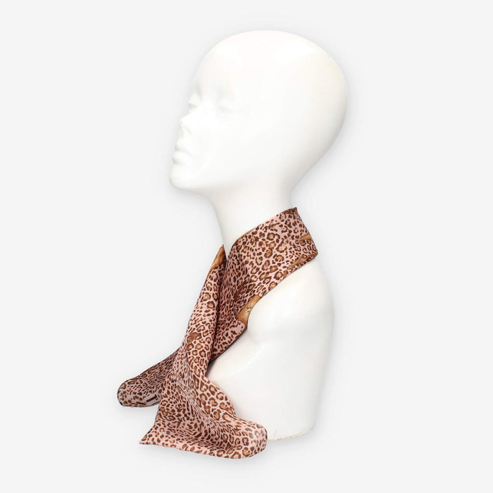 Foulard Elegante con Motivo Animalier e Cartina Geografica - Alviero Martini Prima Classe