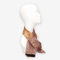 Foulard Elegante con Motivo Animalier e Cartina Geografica - Alviero Martini Prima Classe