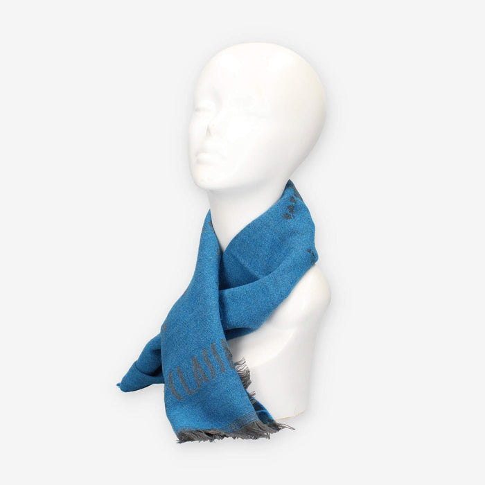 Sciarpa in Lana Blu con Dettagli Iconici - Alviero Martini Prima Classe