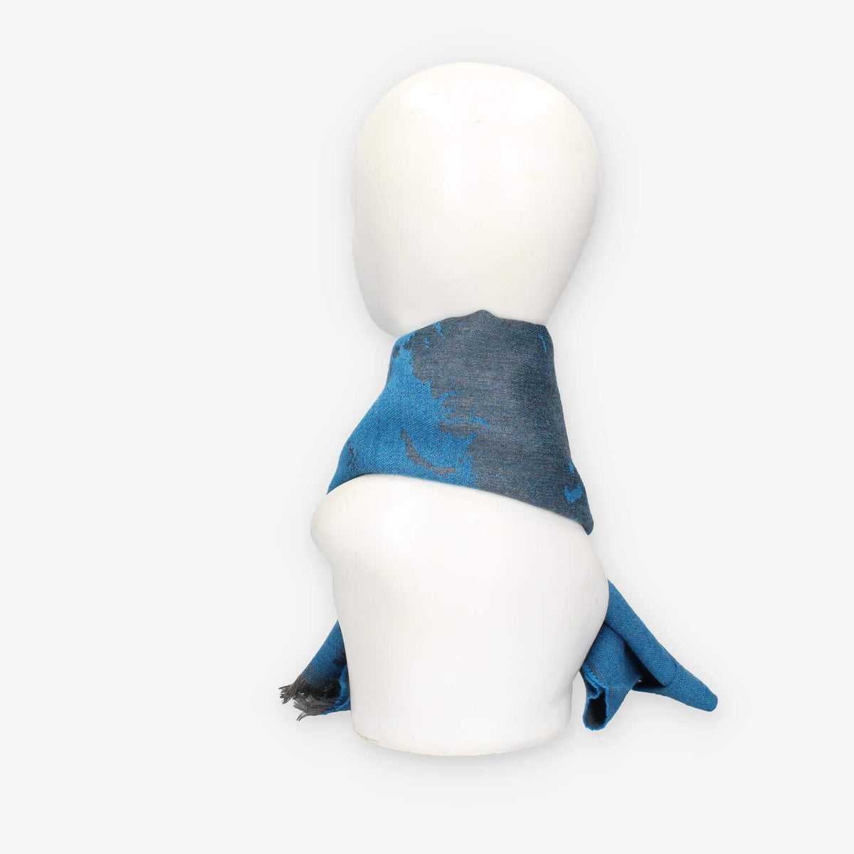 Sciarpa in Lana Blu con Dettagli Iconici - Alviero Martini Prima Classe