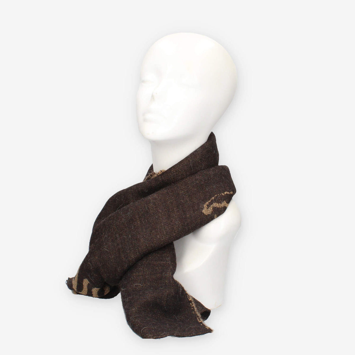 Sciarpa Elegante Alviero Martini Prima Classe in Lana Marrone