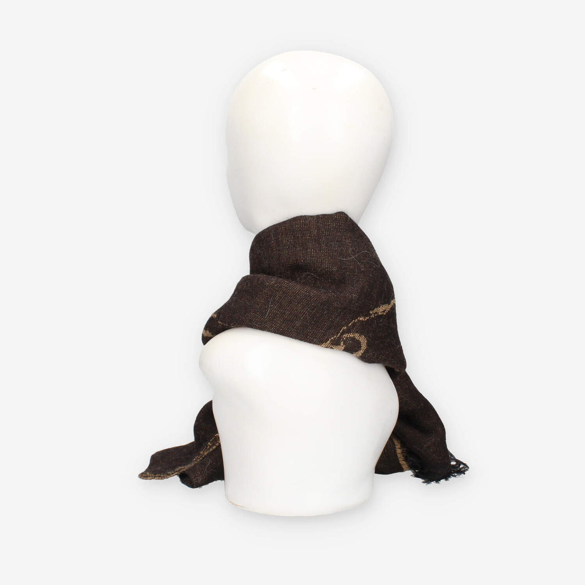 Sciarpa Elegante Alviero Martini Prima Classe in Lana Marrone