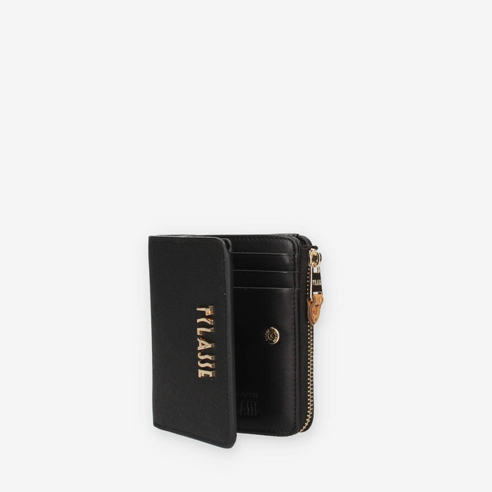 Portafoglio in Pelle sintetica Nero con Zip - Alviero Martini Prima Classe