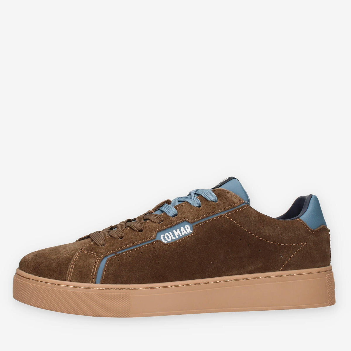 Sneakers Colmar BATES-R-107-26AW in Pelle Scamosciata Marrone