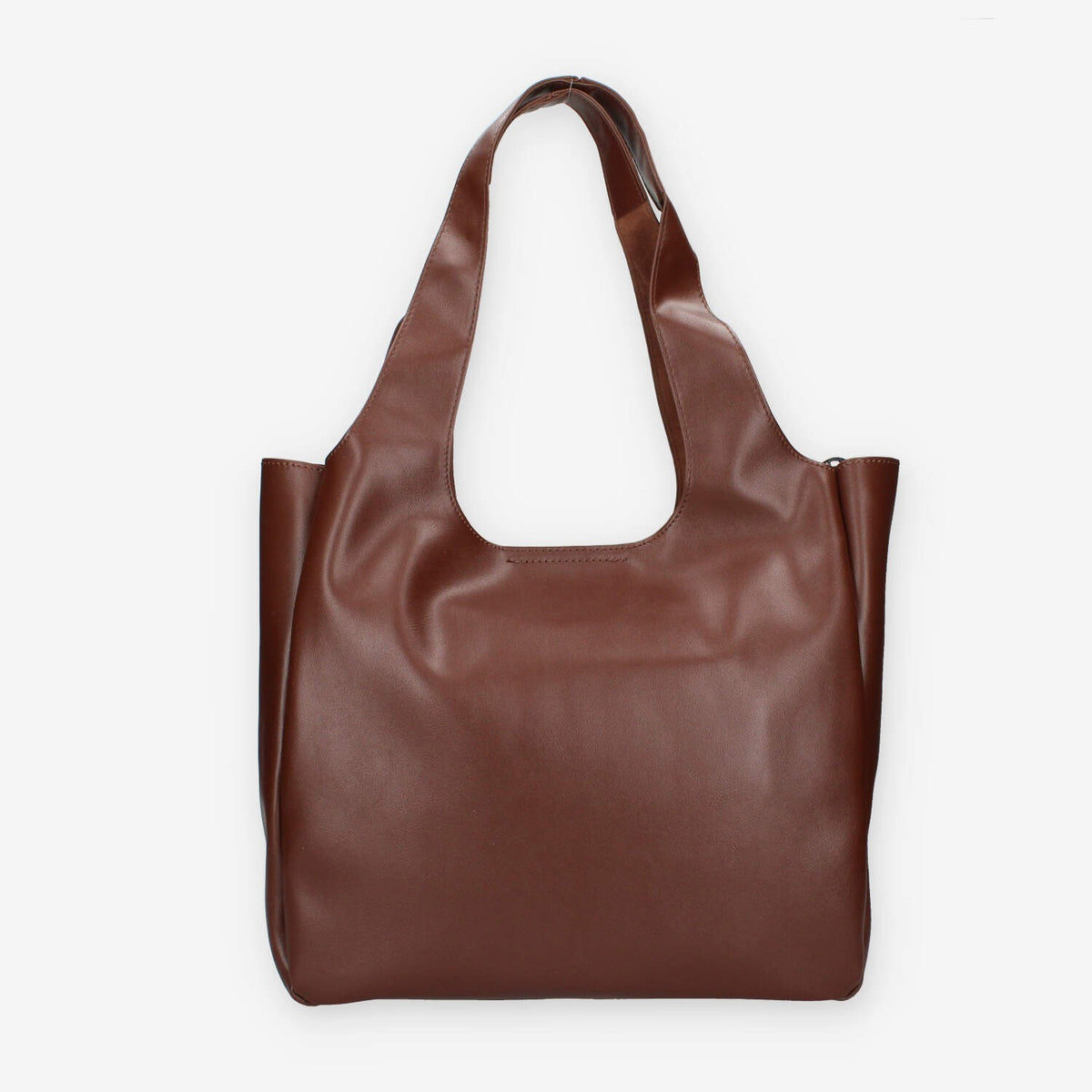Borsa Shopper in Pelle sintetica Marrone - Vivienne