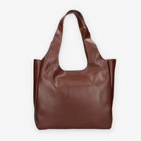 Borsa Shopper in Pelle sintetica Marrone - Vivienne