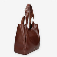 Borsa Shopper in Pelle sintetica Marrone - Vivienne