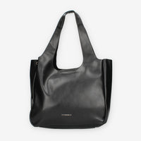 Borsa Shopper in ecopelle Nera Vivienne