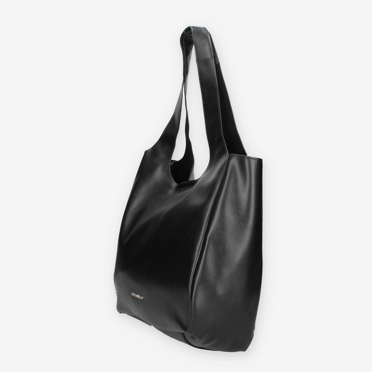 Borsa Shopper in ecopelle Nera Vivienne