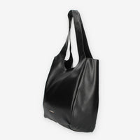 Borsa Shopper in ecopelle Nera Vivienne