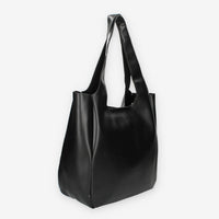 Borsa Shopper in ecopelle Nera Vivienne