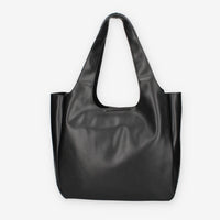 Borsa Shopper in ecopelle Nera Vivienne