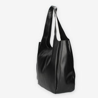 Borsa Shopper in ecopelle Nera Vivienne