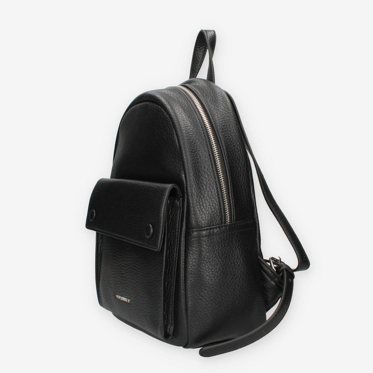 Zaino in Ecopelle nera - Vivienne