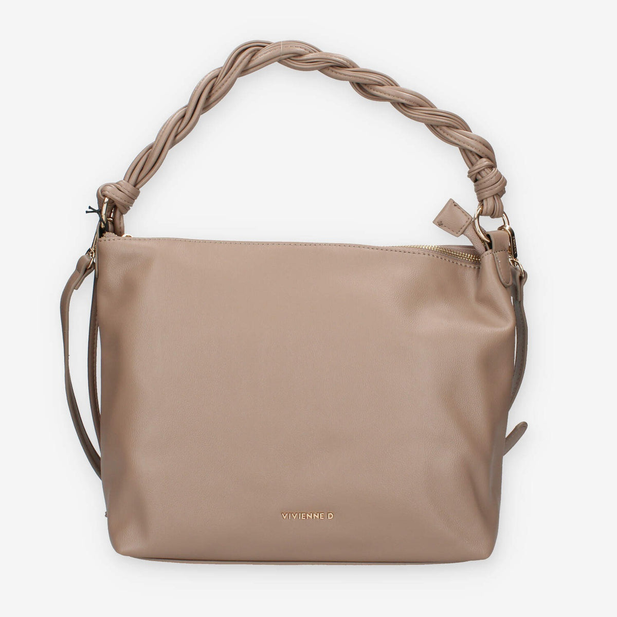 Borsa a Spalla Vivienne VRO003.FANGO in Pelle sintetica Intrecciata