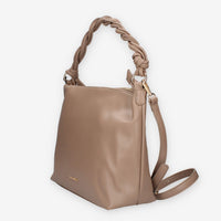 Borsa a Spalla Vivienne VRO003.FANGO in Pelle sintetica Intrecciata