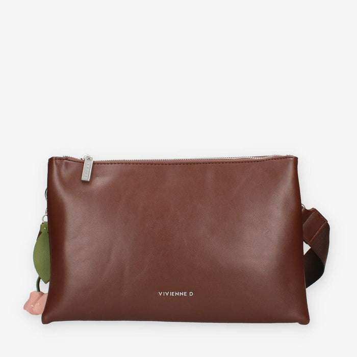 Borsa a Tracolla in Pelle Marrone Vivienne - Eleganza e Praticità