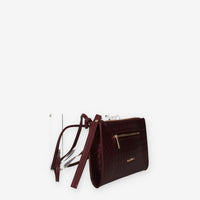 Borsa a Tracolla in ecopelle Intrecciata Bordeaux - Vivienne