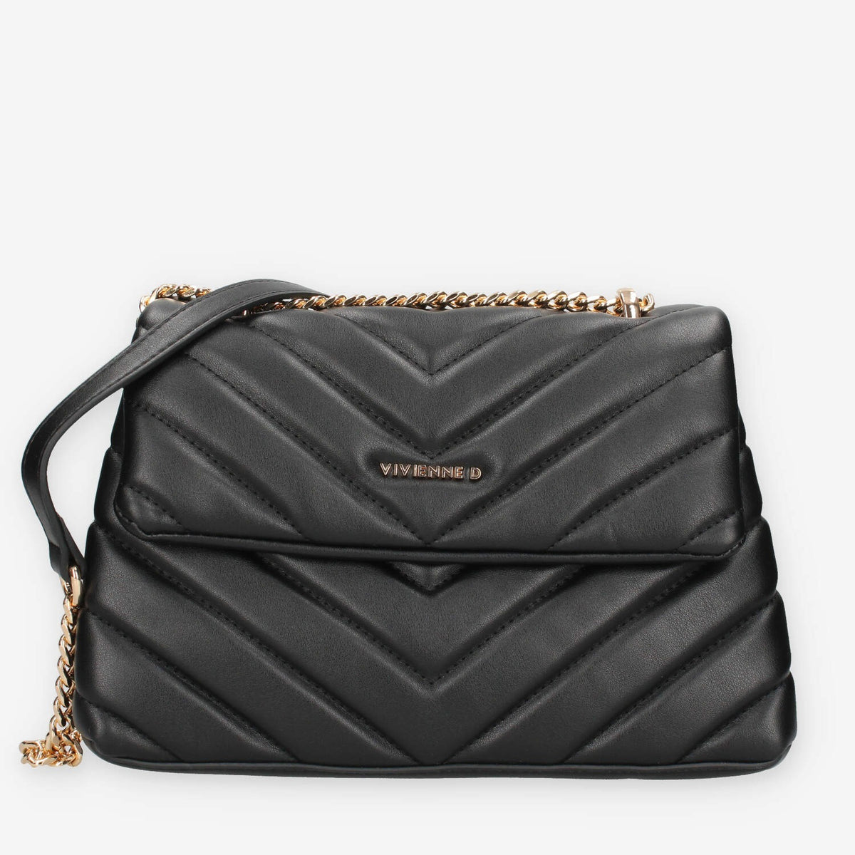 Borsa a Tracolla Trapuntata Vivienne VSO002.NERO