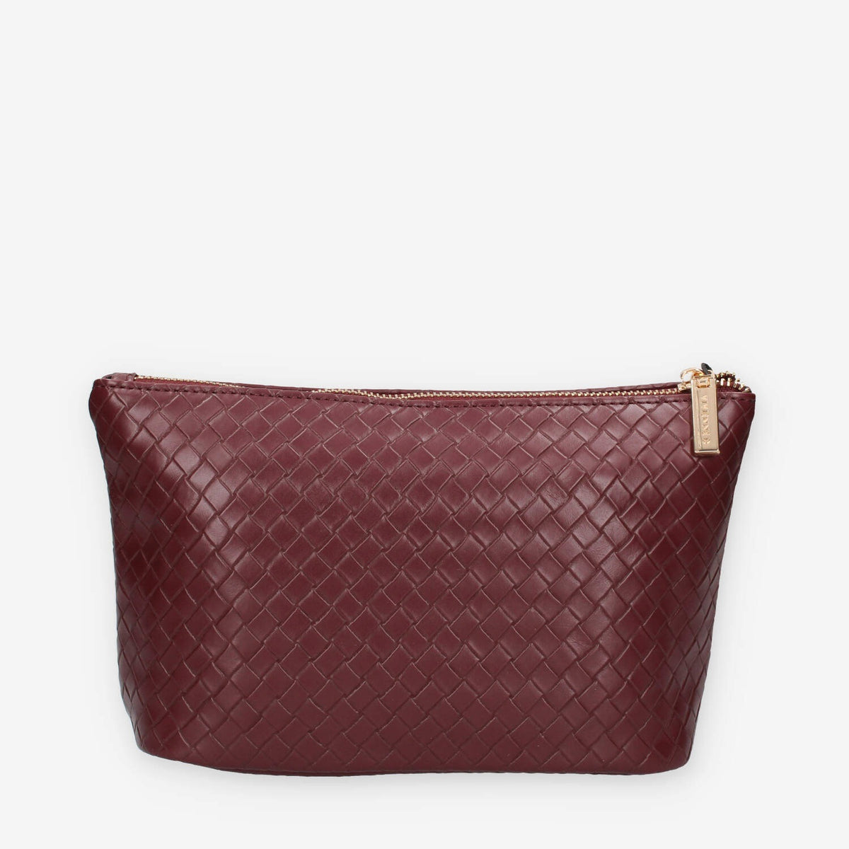 Pochette Intrecciata in ecopelle Bordeaux - Vivienne