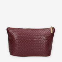 Pochette Intrecciata in ecopelle Bordeaux - Vivienne