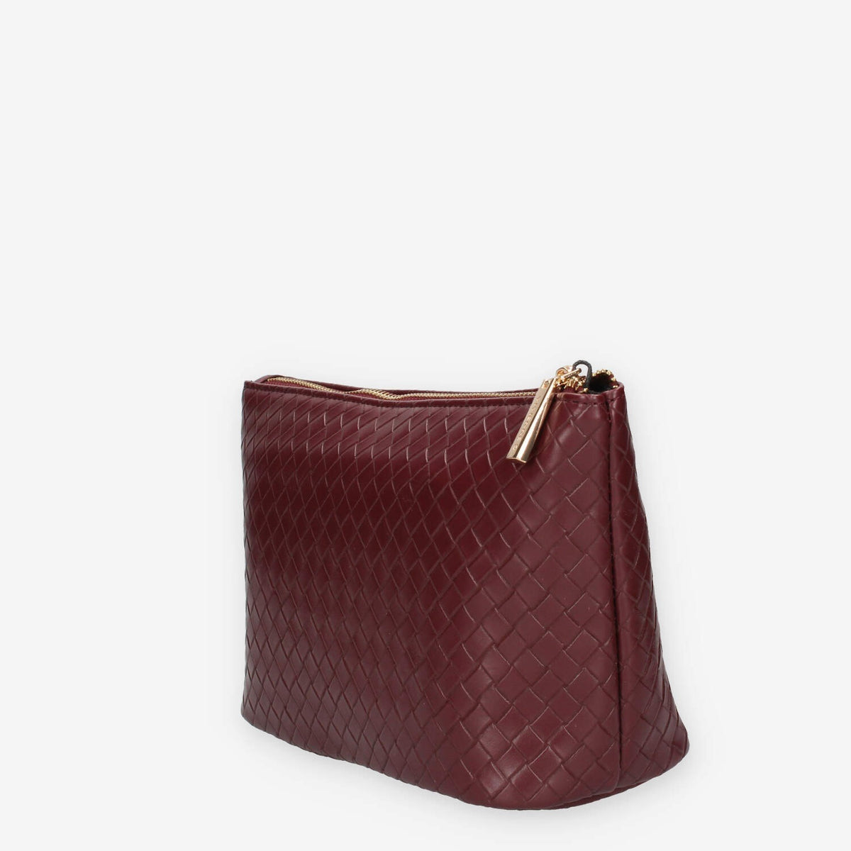 Pochette Intrecciata in ecopelle Bordeaux - Vivienne