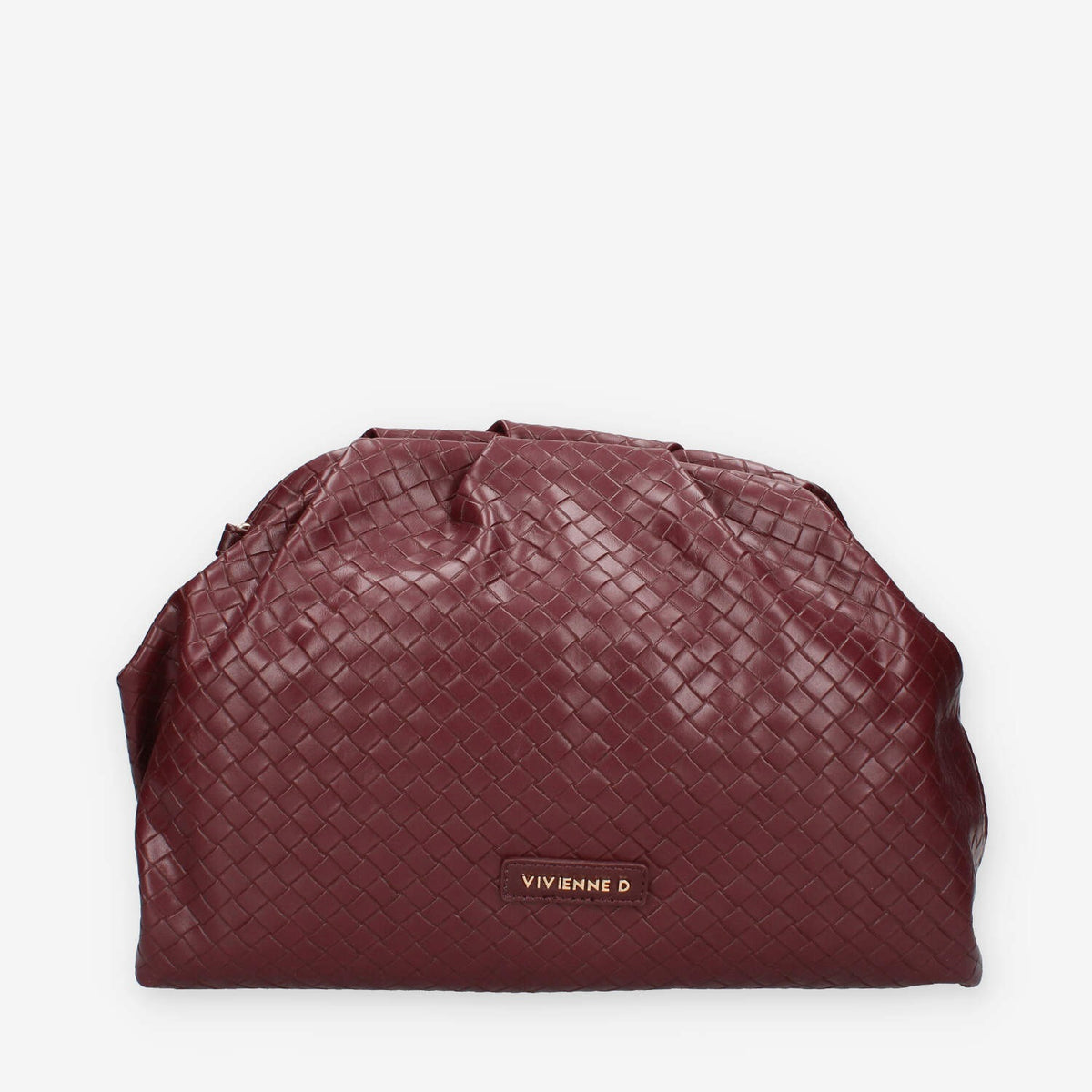 Borsa a Mano Intrecciata Bordeaux - Vivienne