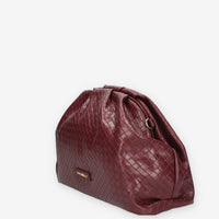 Borsa a Mano Intrecciata Bordeaux - Vivienne