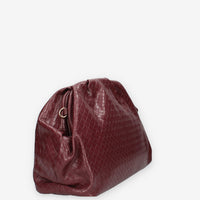 Borsa a Mano Intrecciata Bordeaux - Vivienne