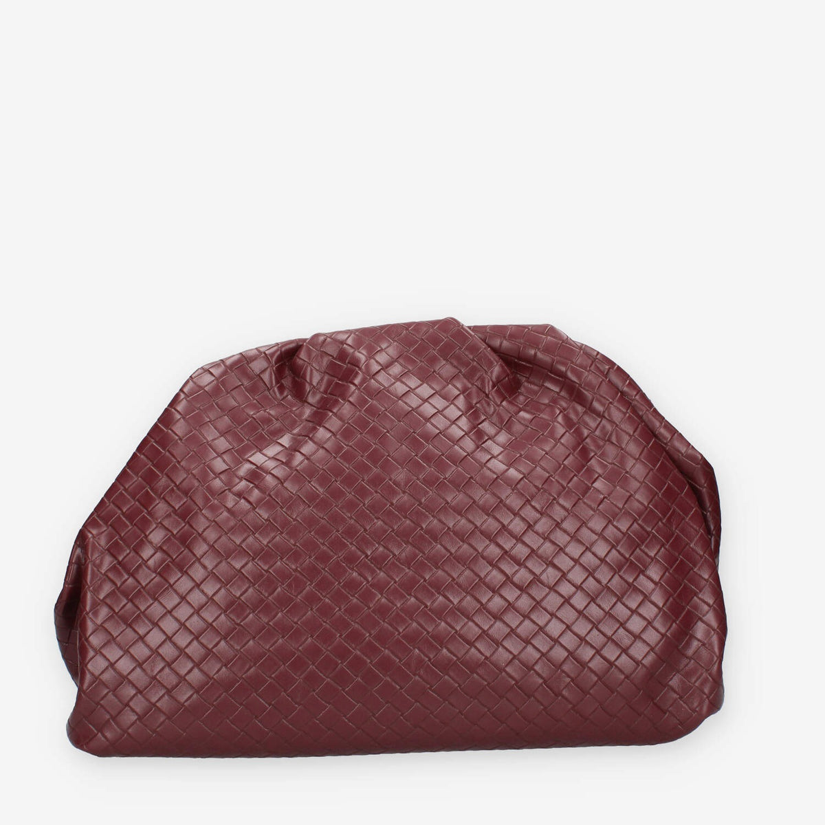 Borsa a Mano Intrecciata Bordeaux - Vivienne