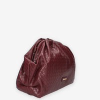 Borsa a Mano Intrecciata Bordeaux - Vivienne