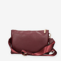 Borsa a Tracolla Vivienne Bordeaux con Dettaglio mini Foulard