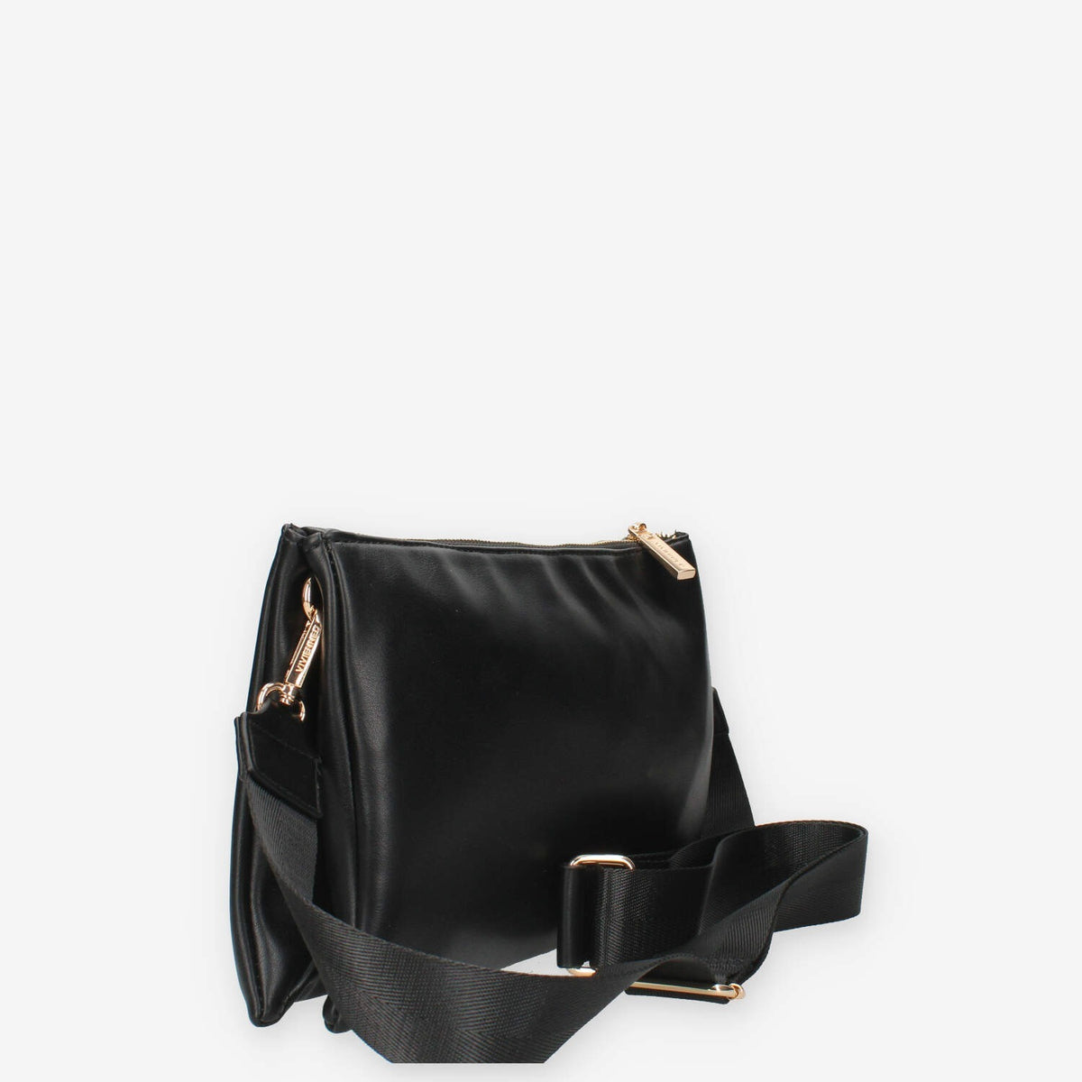 Borsa a Tracolla Vivienne nera con Dettaglio mini Foulard