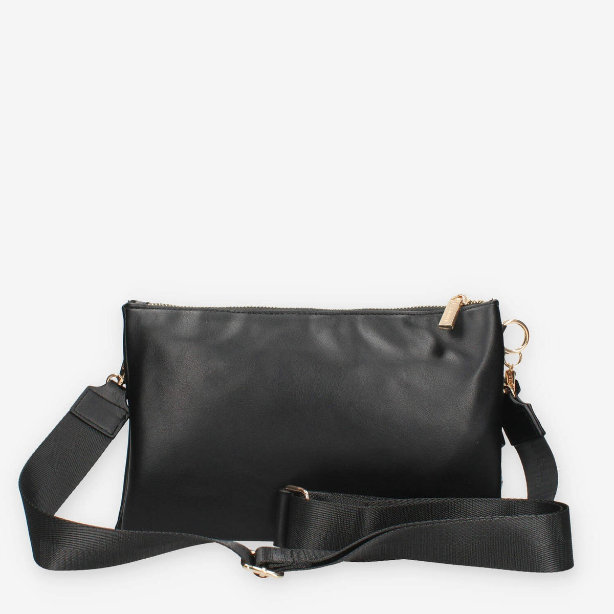 Borsa a Tracolla Vivienne nera con Dettaglio mini Foulard