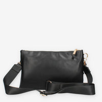 Borsa a Tracolla Vivienne nera con Dettaglio mini Foulard