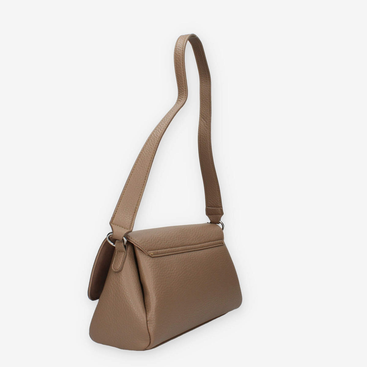 Borsa a Spalla Elegante in ecopelle tortora - Vivienne