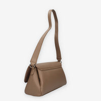 Borsa a Spalla Elegante in ecopelle tortora - Vivienne