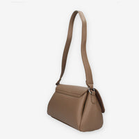 Borsa a Spalla Elegante in ecopelle tortora - Vivienne