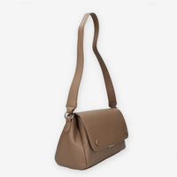 Borsa a Spalla Elegante in ecopelle tortora - Vivienne