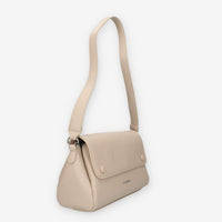 Borsa a Spalla Elegante in ecopelle Beige - Vivienne