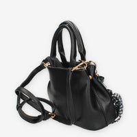 Borsa a Mano Vivienne nera con Charm Decorativo
