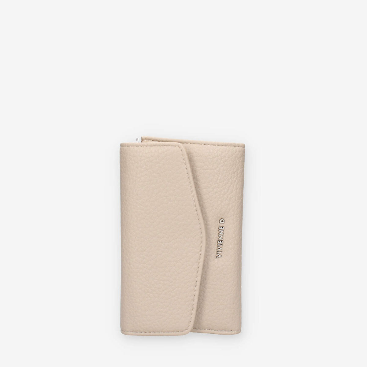 Portafoglio Elegante in ecopelle Beige Vivienne