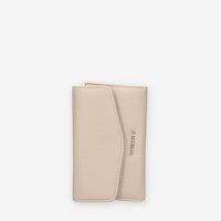 Portafoglio Elegante in ecopelle Beige Vivienne