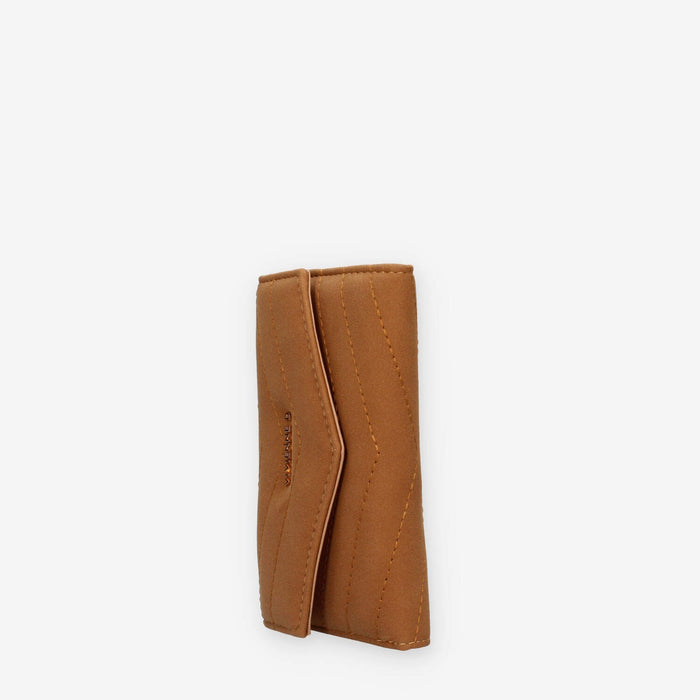 Portafoglio in Pelle sintetica Trapuntata Camel - Vivienne