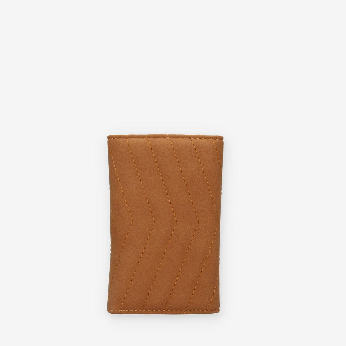Portafoglio in Pelle sintetica Trapuntata Camel - Vivienne