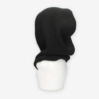 Cappuccio in maglia di misto lana nero – Vivienne