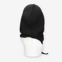 Cappuccio in maglia di misto lana nero – Vivienne