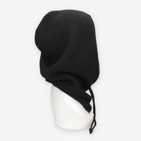 Cappuccio in maglia di misto lana nero – Vivienne